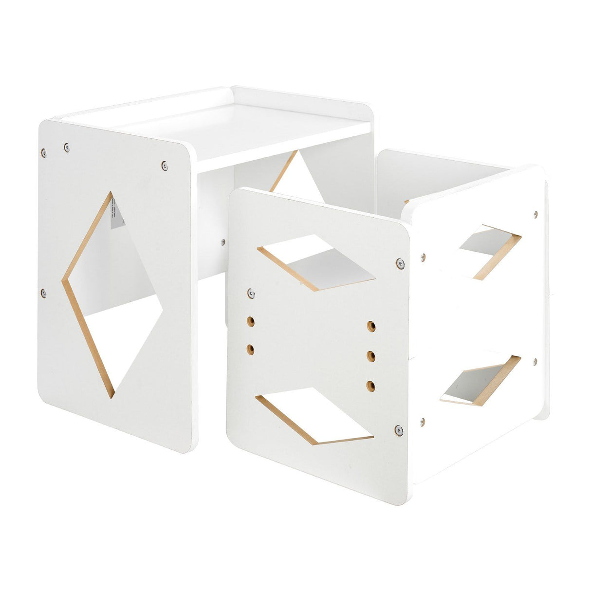 Montessori Weaning Table and Chair Set, White - view 9