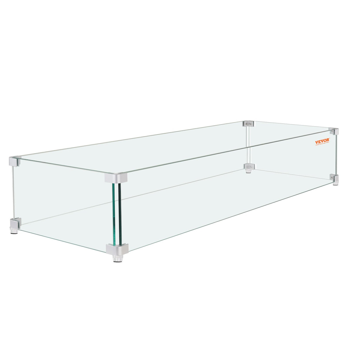 Clear Tempered Glass Wind Guard for Fire Pit