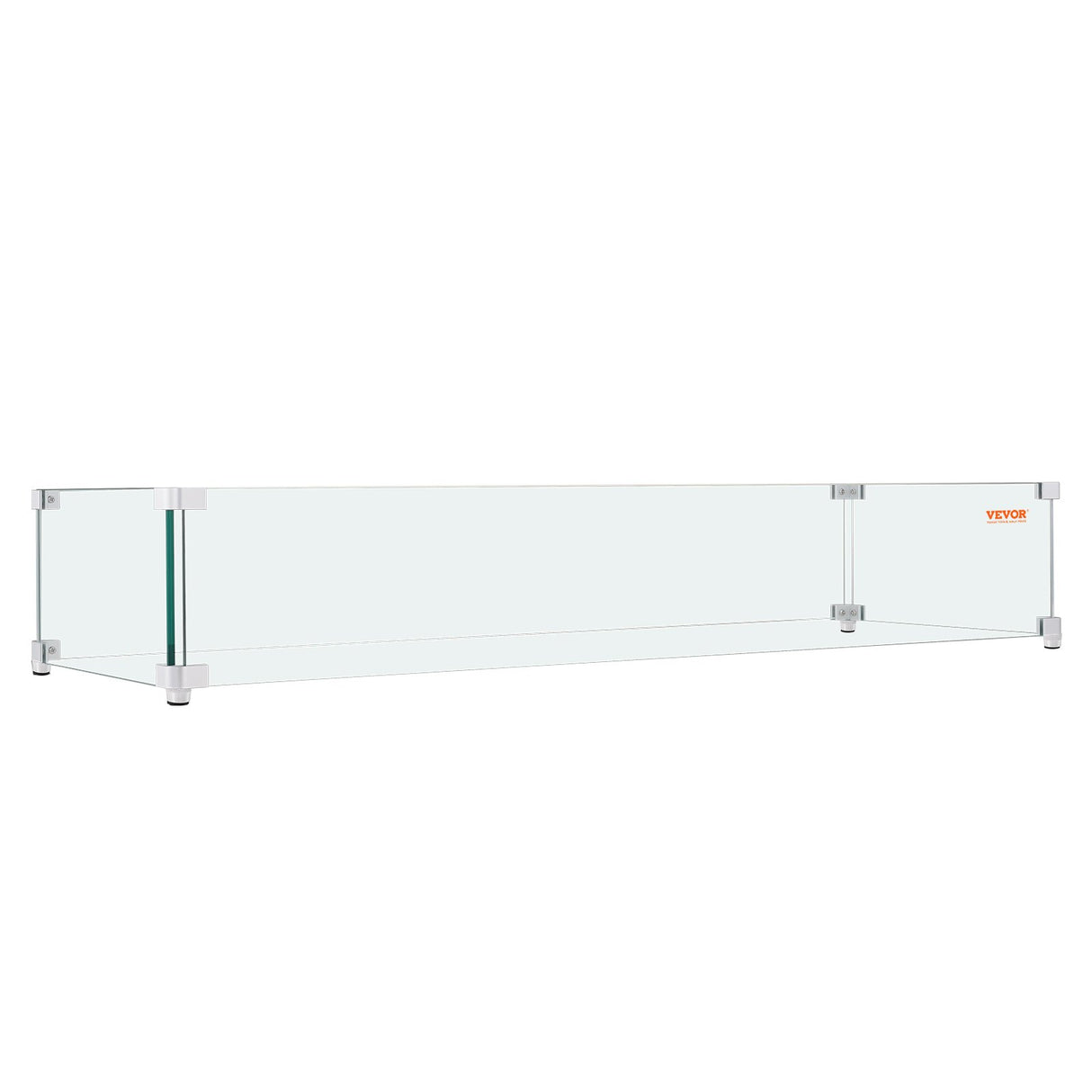 Clear Tempered Glass Wind Guard for Fire Pit