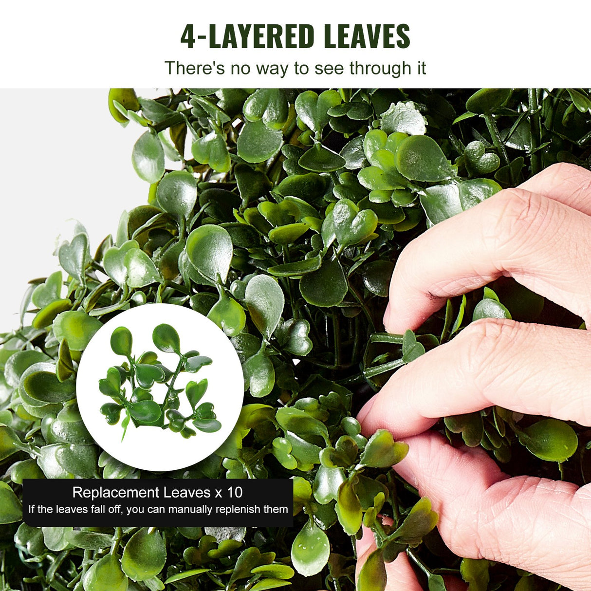 Artificial boxwood topiary trees styled at entrance of home — Allure Home Collections