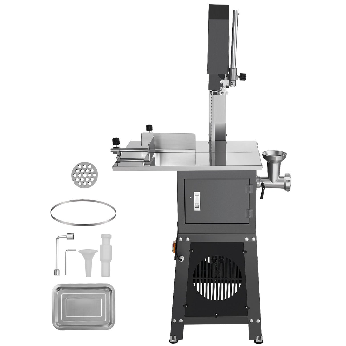 Side profile of the heavy duty metal bone sawing machine