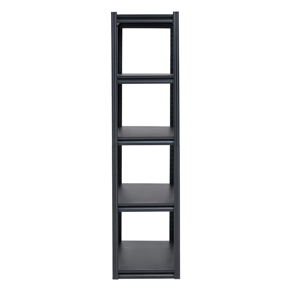 5 Tier Garage Storage Shelving Unit 2000lb Metal Rack Black