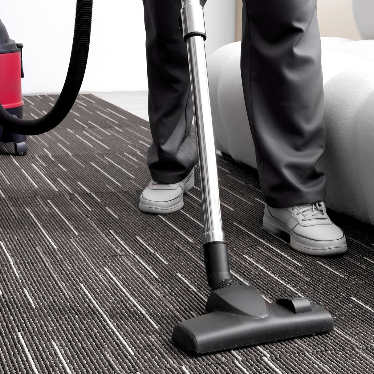Desenzano Carpet Tiles, Reusable, Soft Padded, 610x610mm, Grey, 24pcs