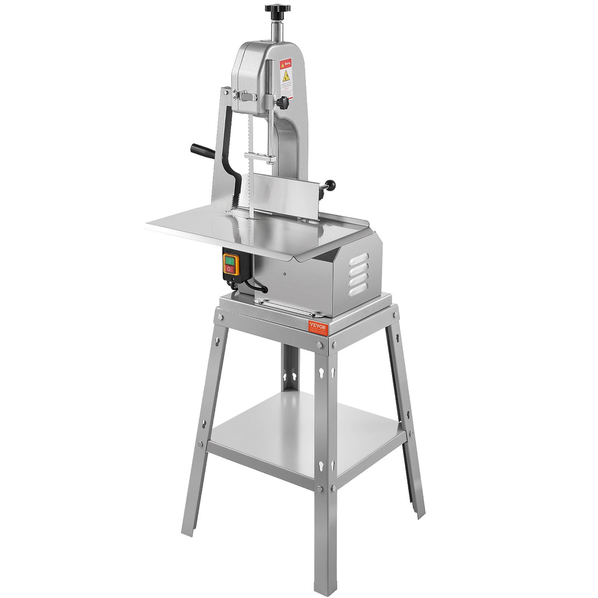 Commercial 850 W electric bone saw with stainless steel worktable
