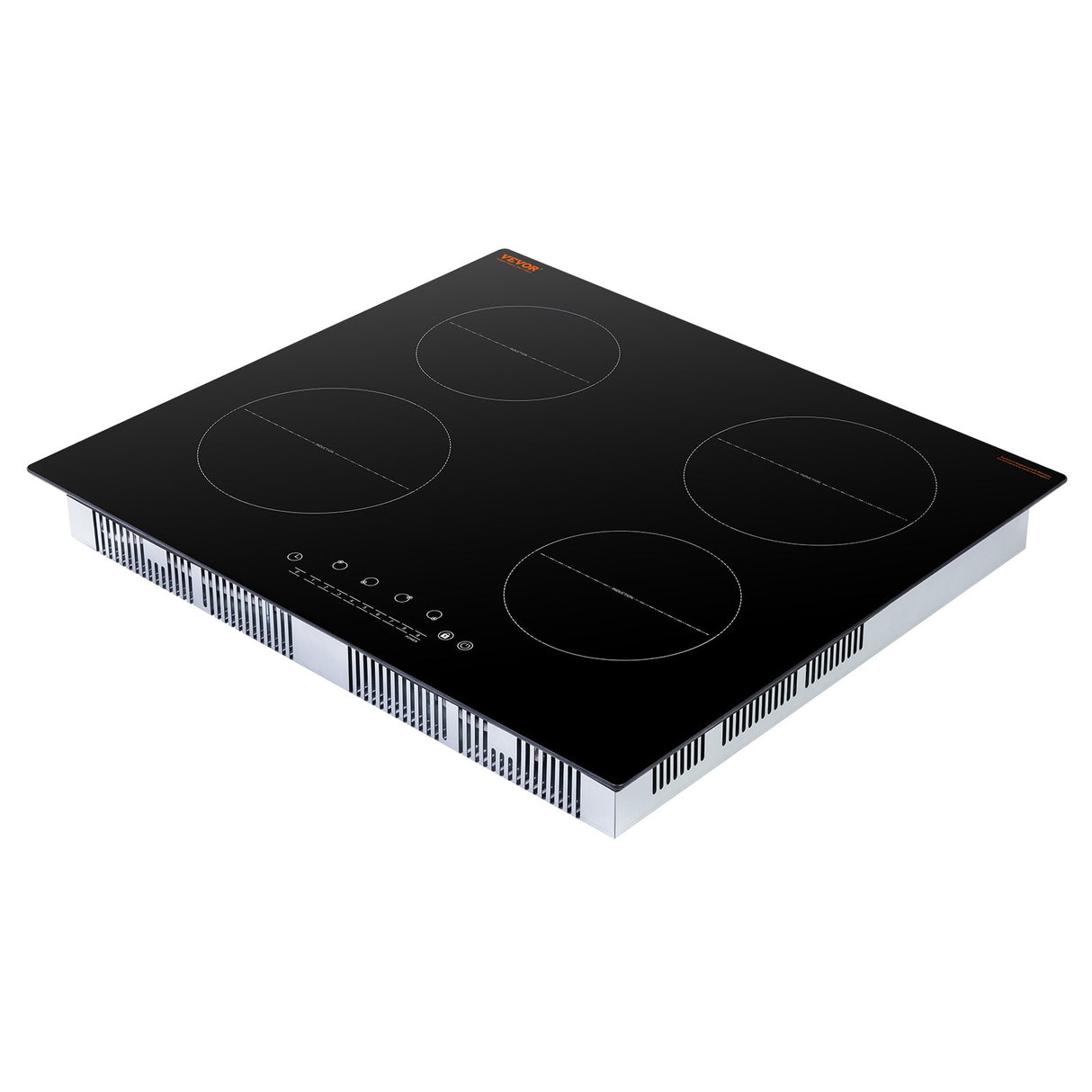 Dimensions of the 61 cm wide four zone induction cooktop