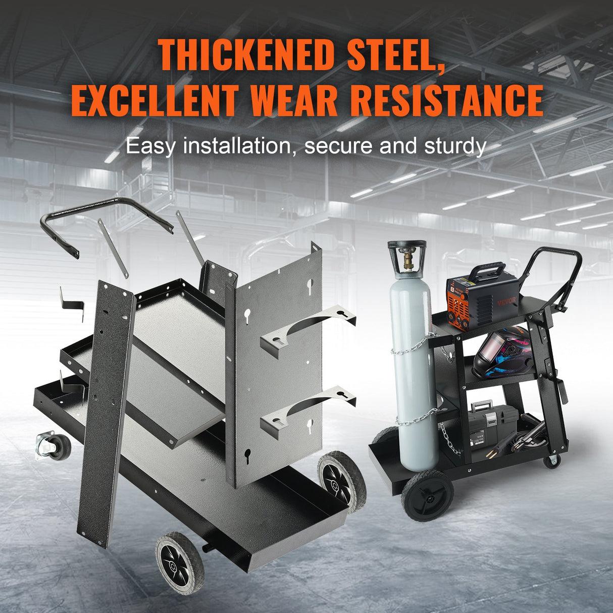3 Tier Welding Cart Trolley in workshop