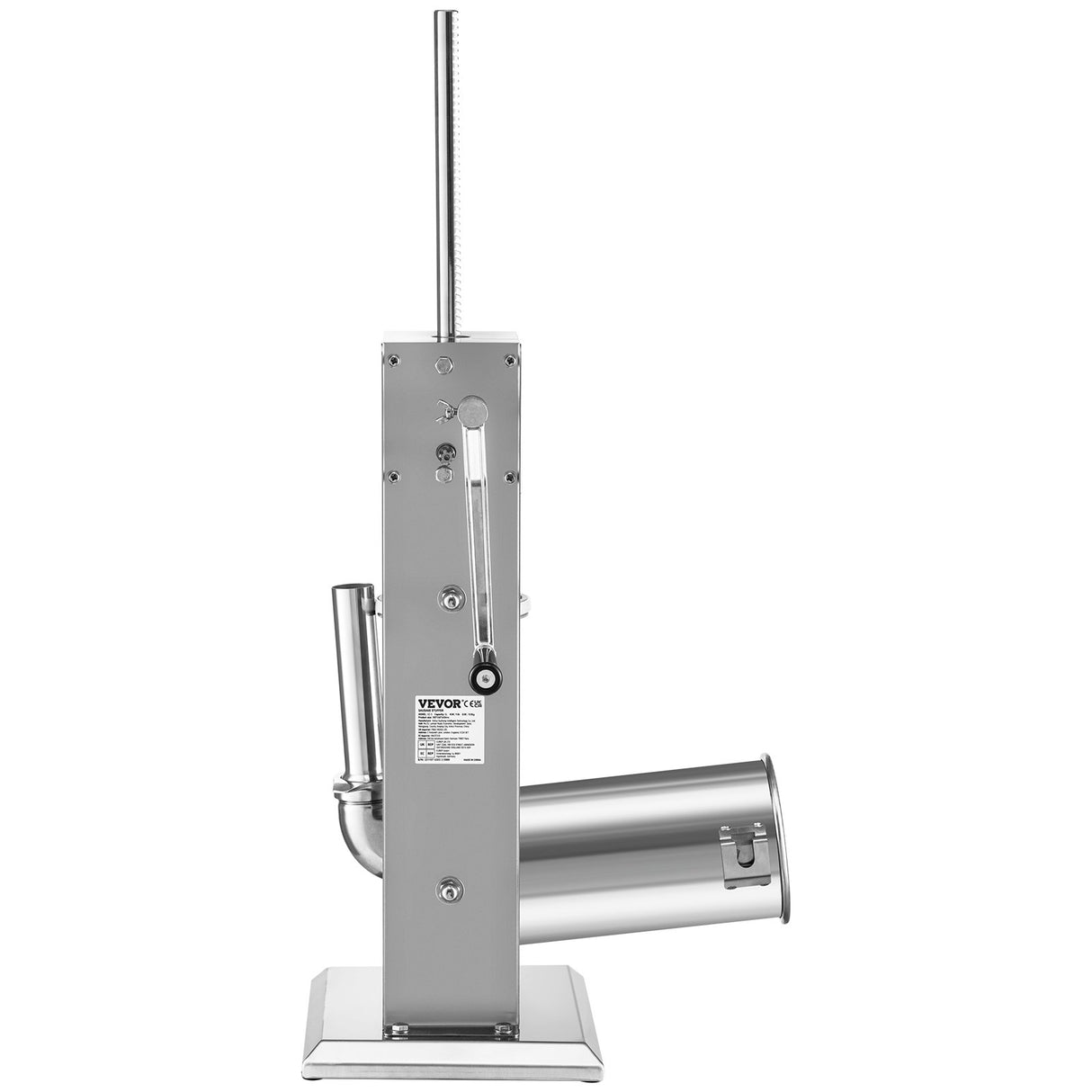 Side view of the 5 L two speed vertical sausage stuffer