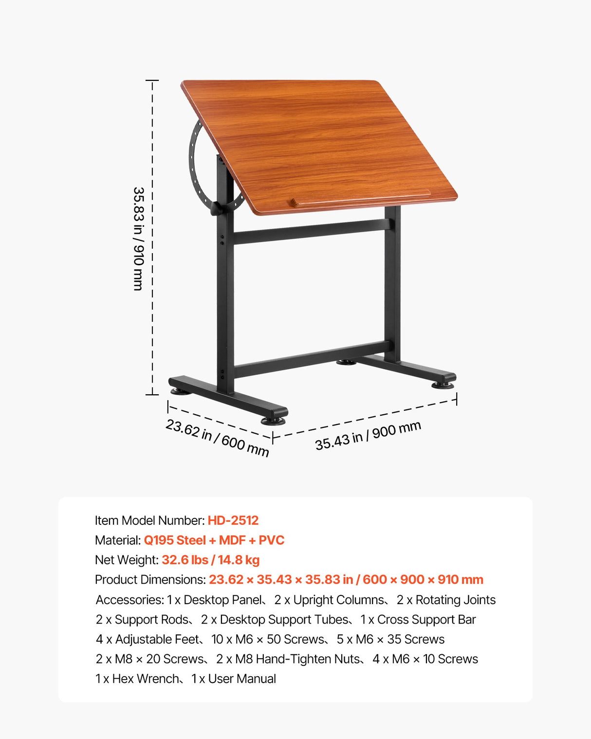 Banks Office Desk 90cm view 7