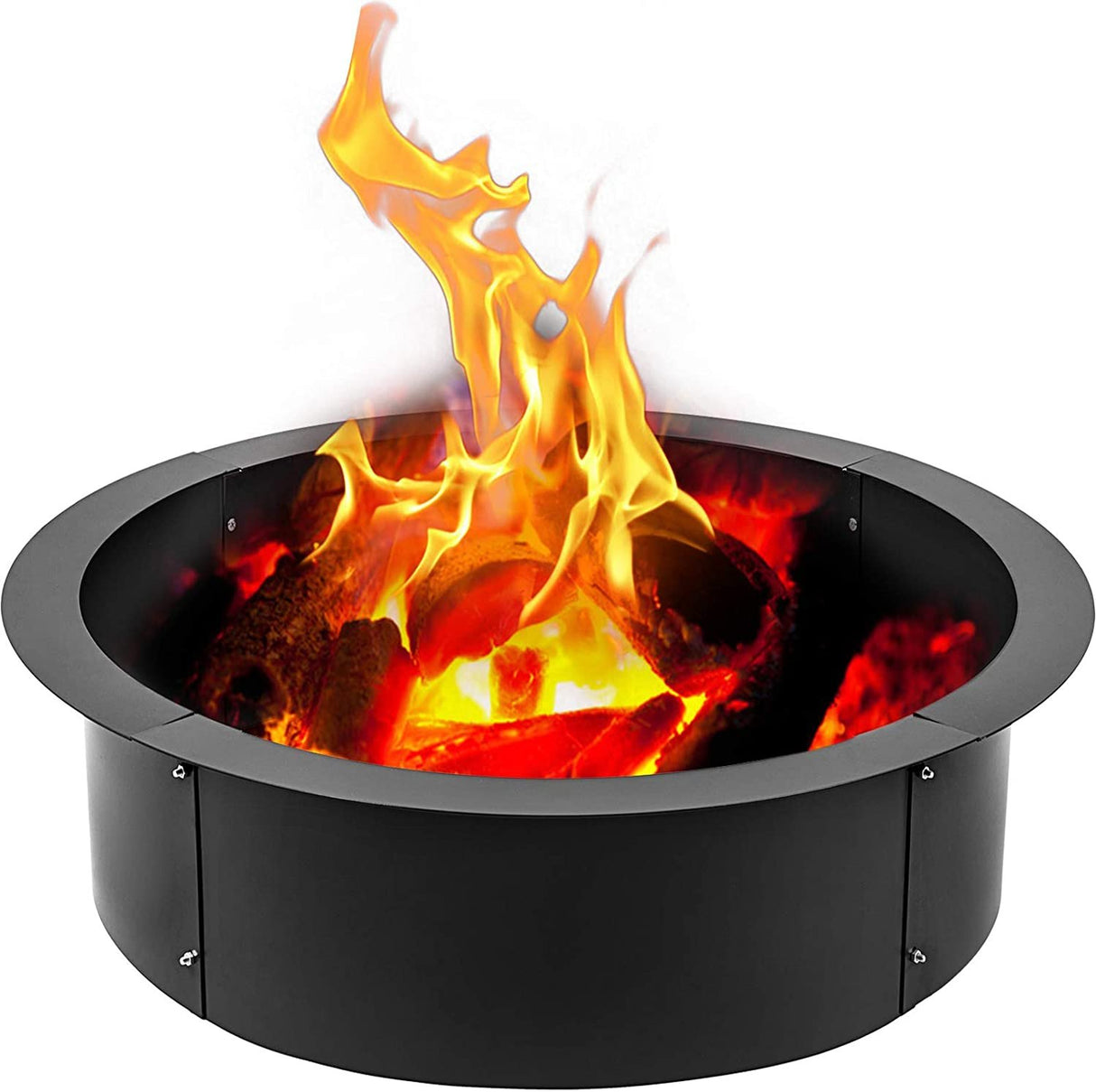 Middleton 106cm steel fire pit ring liner for a DIY backyard fire pit