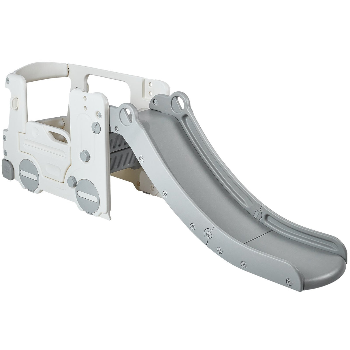 Toddler Slide with Climbing Ladder and Car Playhouse