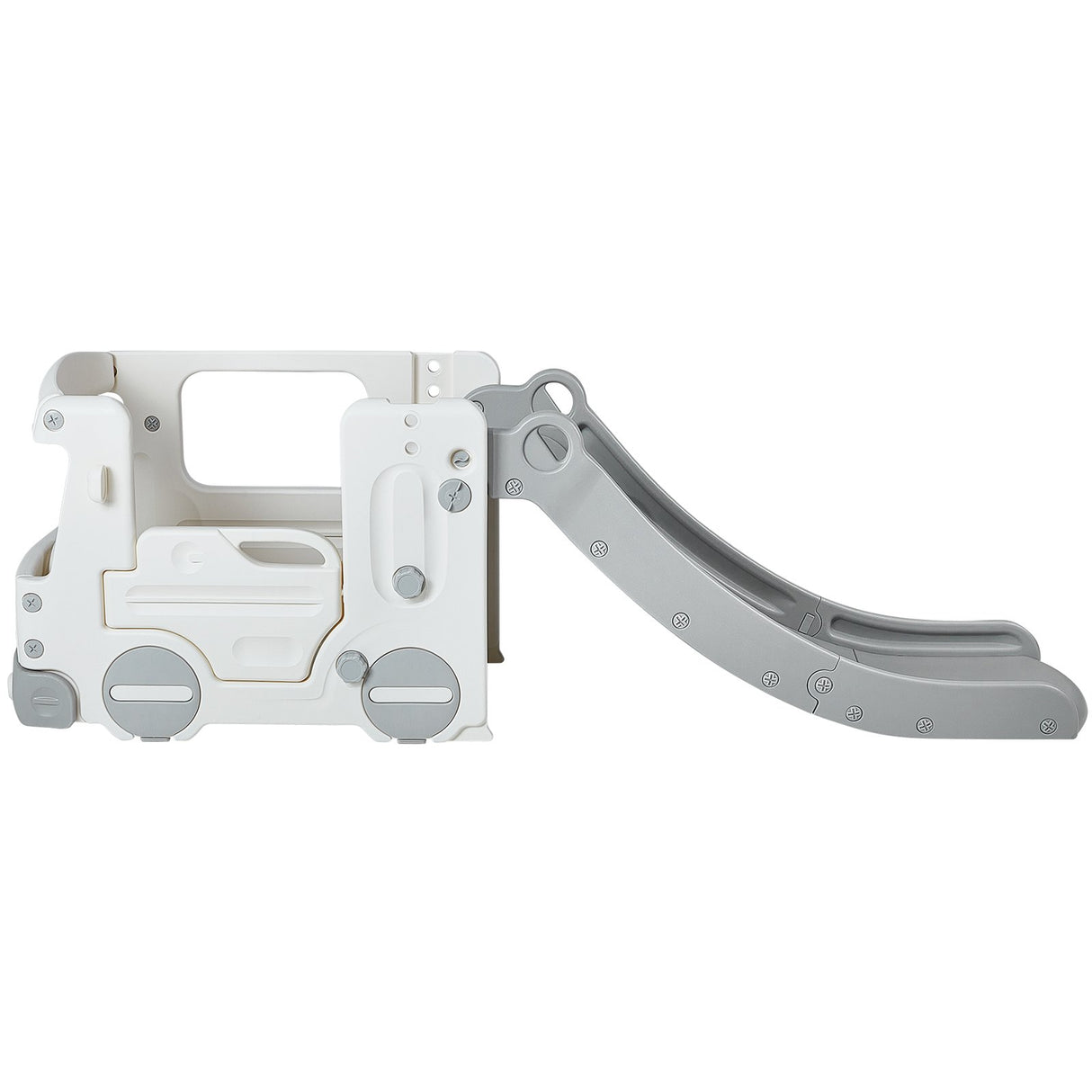 Toddler Slide with Climbing Ladder and Car Playhouse