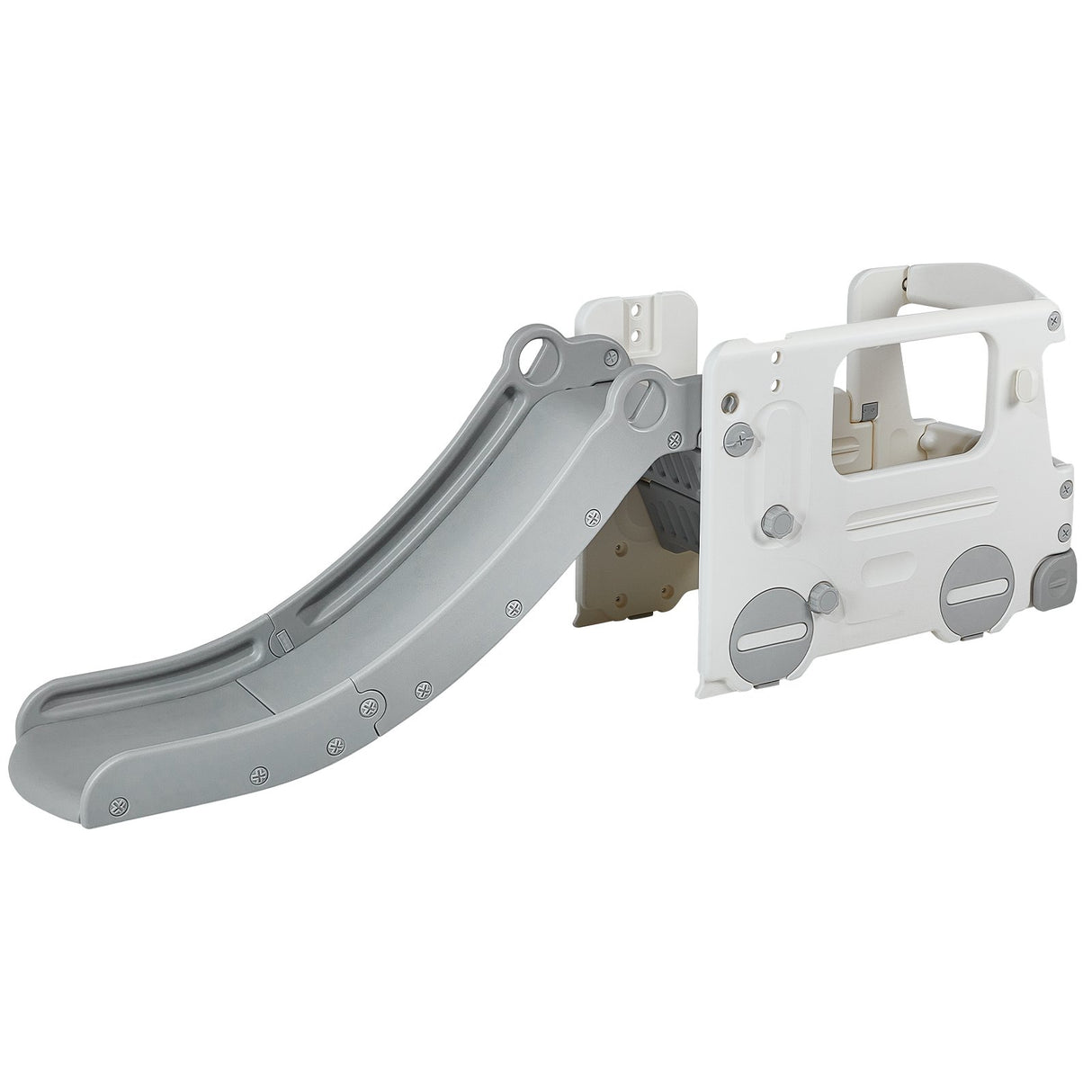 Toddler Slide with Climbing Ladder and Car Playhouse
