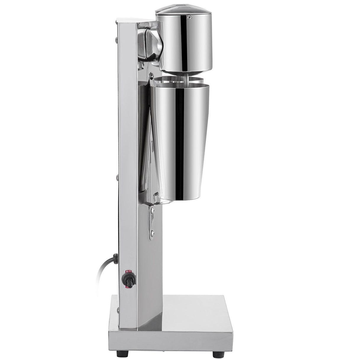 Rear view of the stainless steel milkshake machine body
