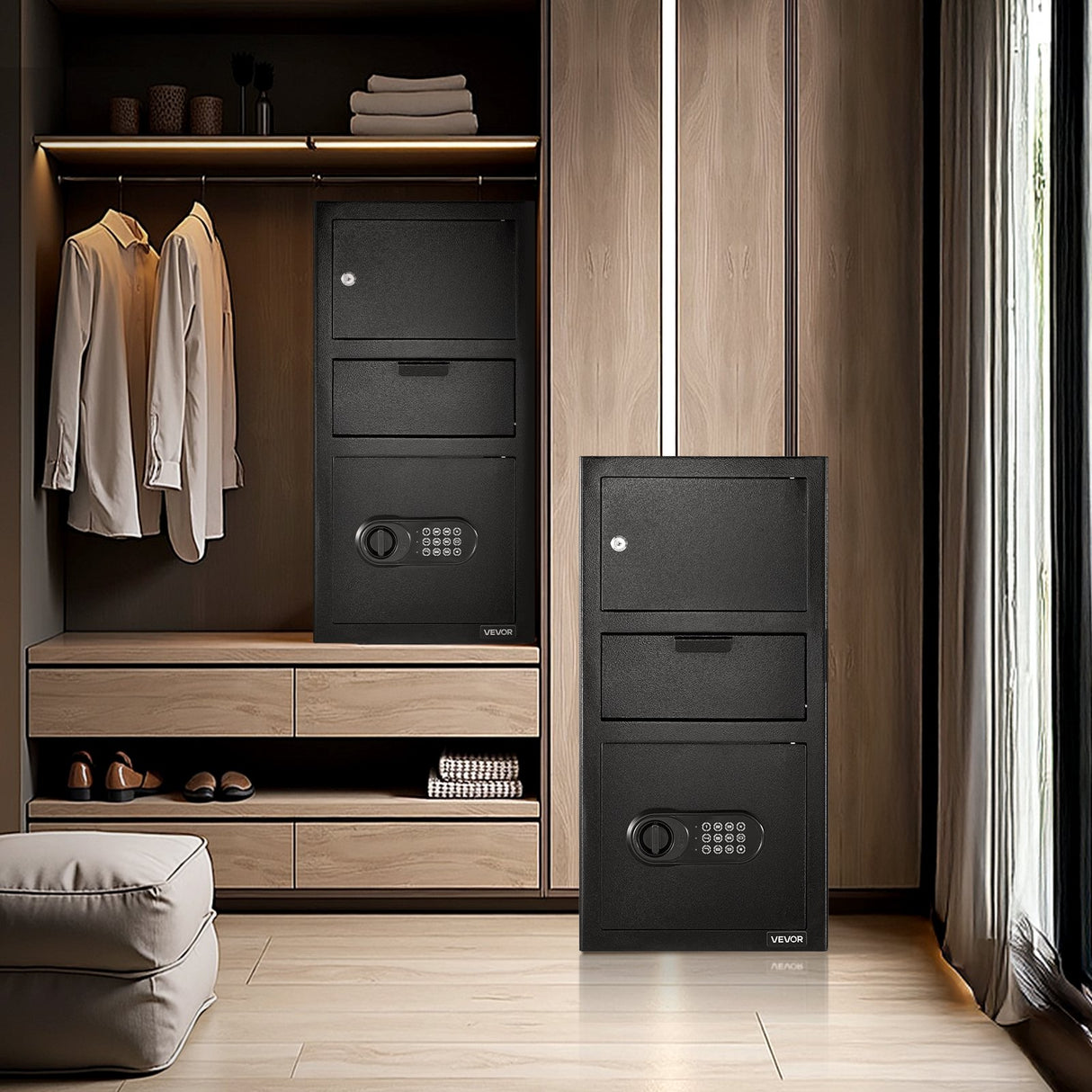 Lugano Drop Safe, 3.6 cu.ft, Front Drop Slot, Digital Keypad