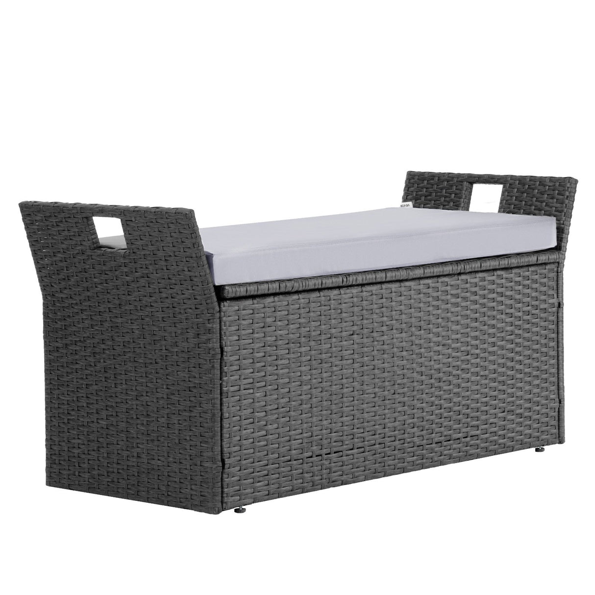 Bingil Outdoor Storage Bench, PE Rattan