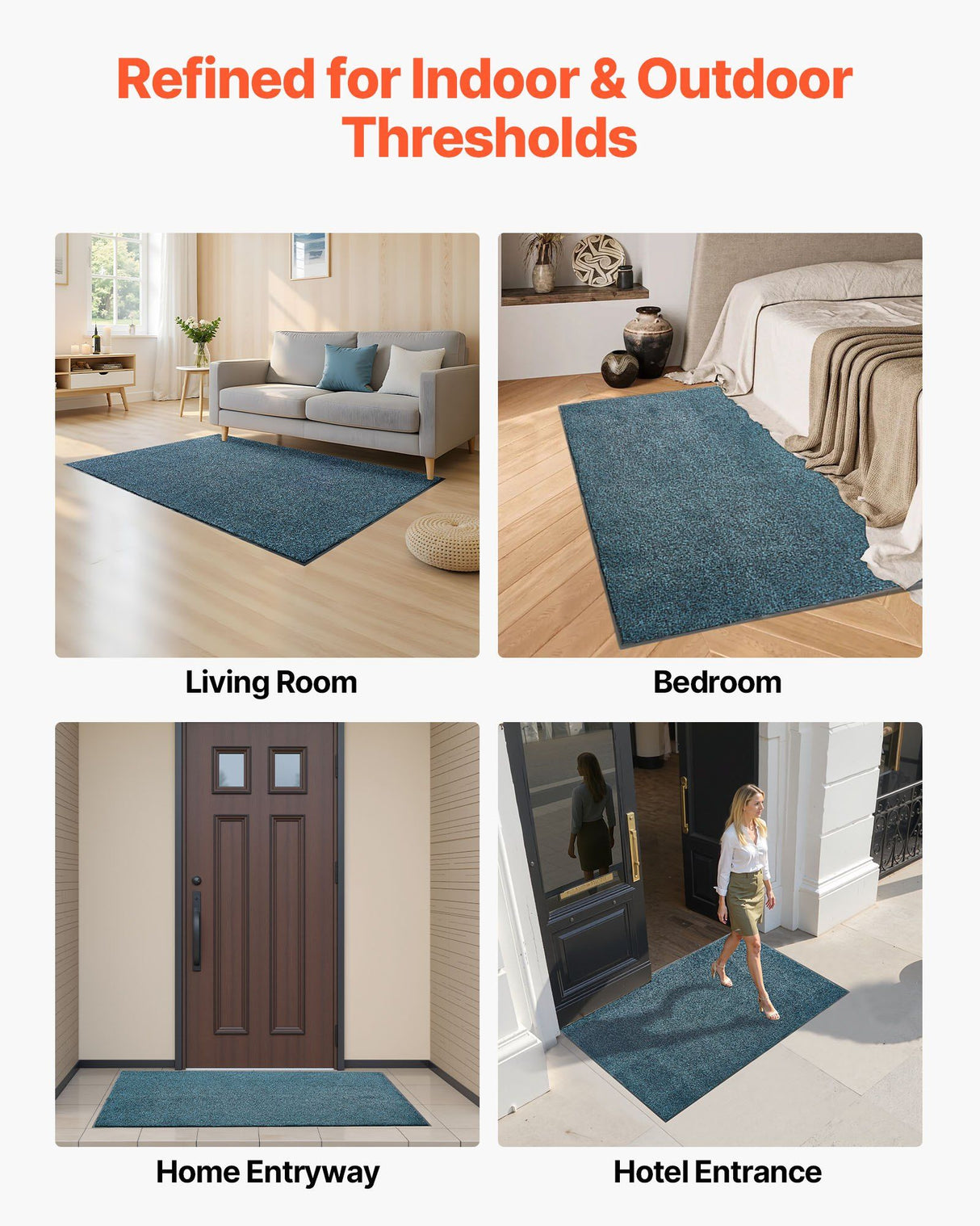 Commercial Floor Mat, Slate Blue 1829x1219mm