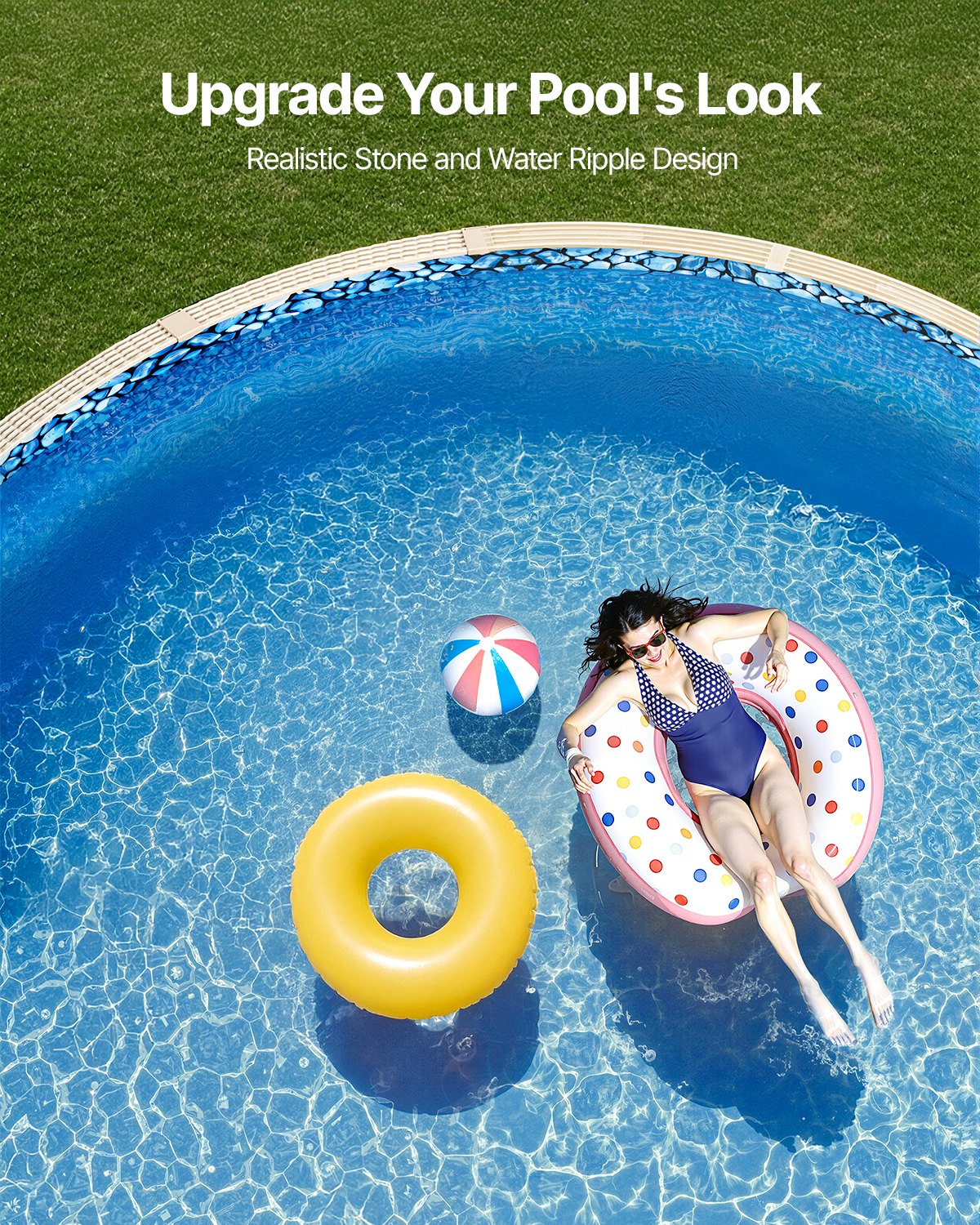 Salir Round Pool Liner, 24ft Overlap Style