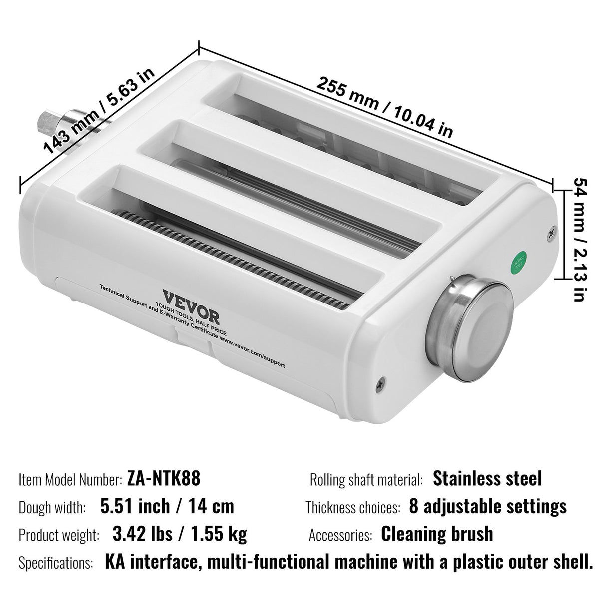 Stainless steel rolling and cutting shafts close up