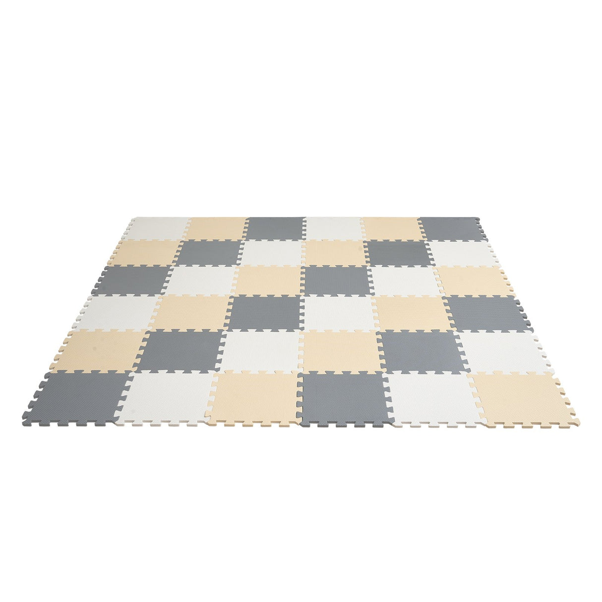Kids foam puzzle play mat with interlocking tiles