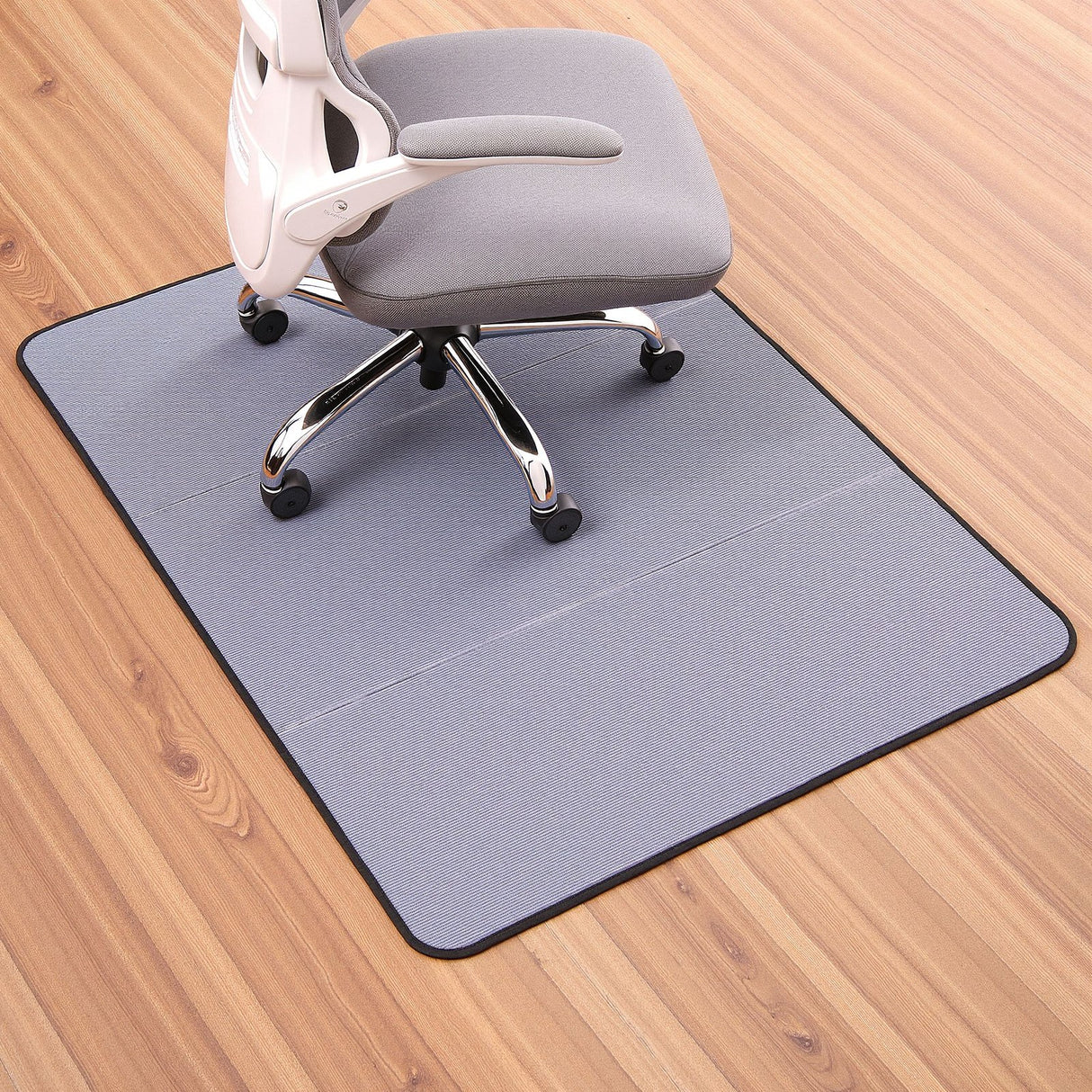 Office Chair Mat for Hard Floors, Corduroy, 915 x 1225 mm, Grey - view 8