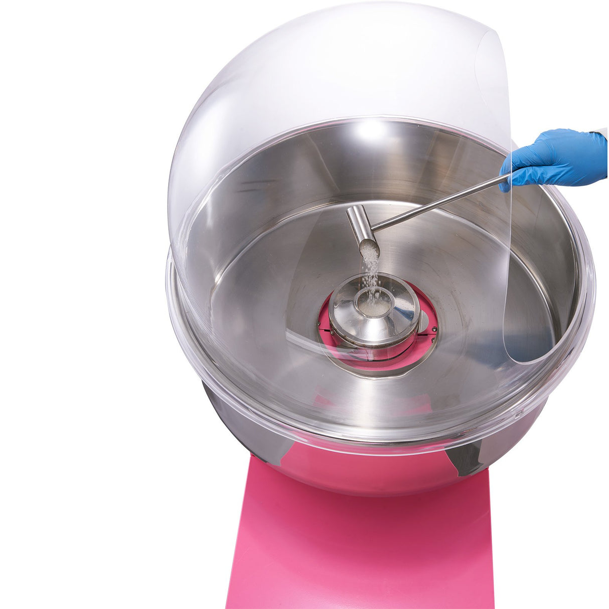Dimension diagram of the commercial cotton candy machine and cart