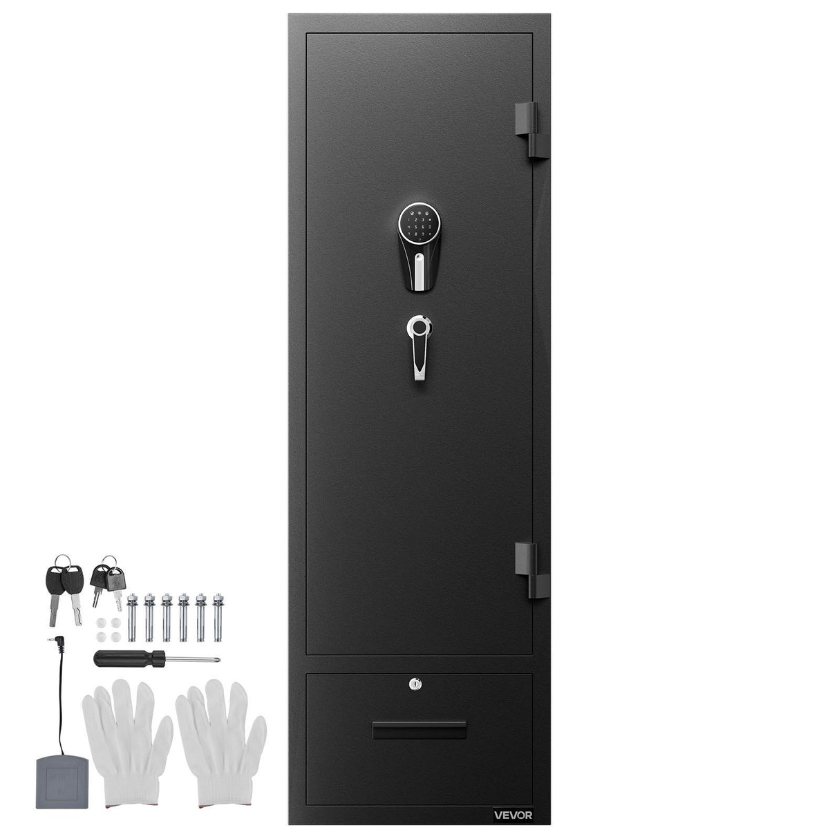 Bardolino Gun Safe, 4 Rifle Cabinet, Digital and Key Lock