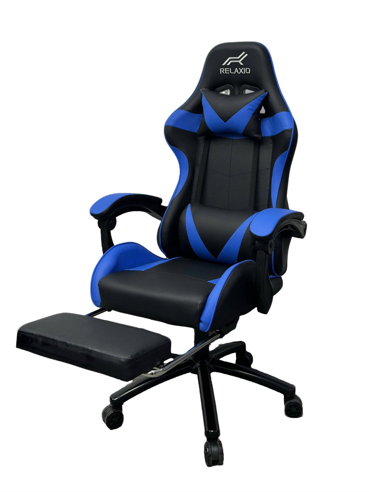 Ergonomic Gaming Chair with Headrest and Footrest — Black, White or Red — Allure Home Collections