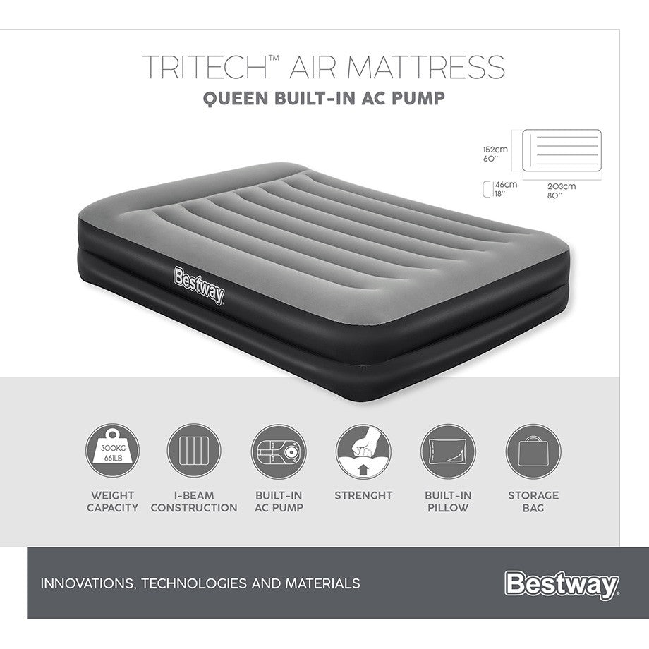 Consolation Queen Air Mattress, Tritech Raised 46cm
