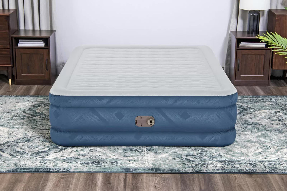 Rundle Queen Air Mattress, Fortech Snugable Top Raised 46cm