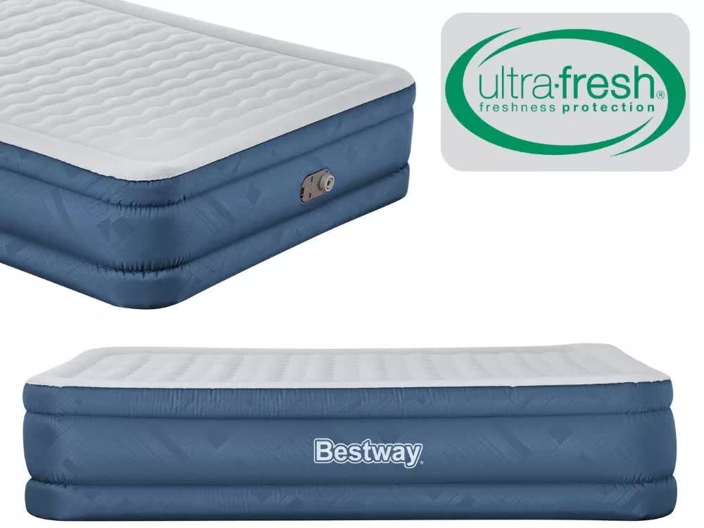 Rundle Queen Air Mattress, Fortech Snugable Top Raised 46cm