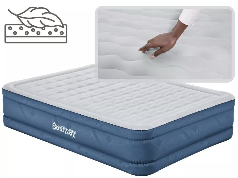 Rundle Queen Air Mattress, Fortech Snugable Top Raised 46cm
