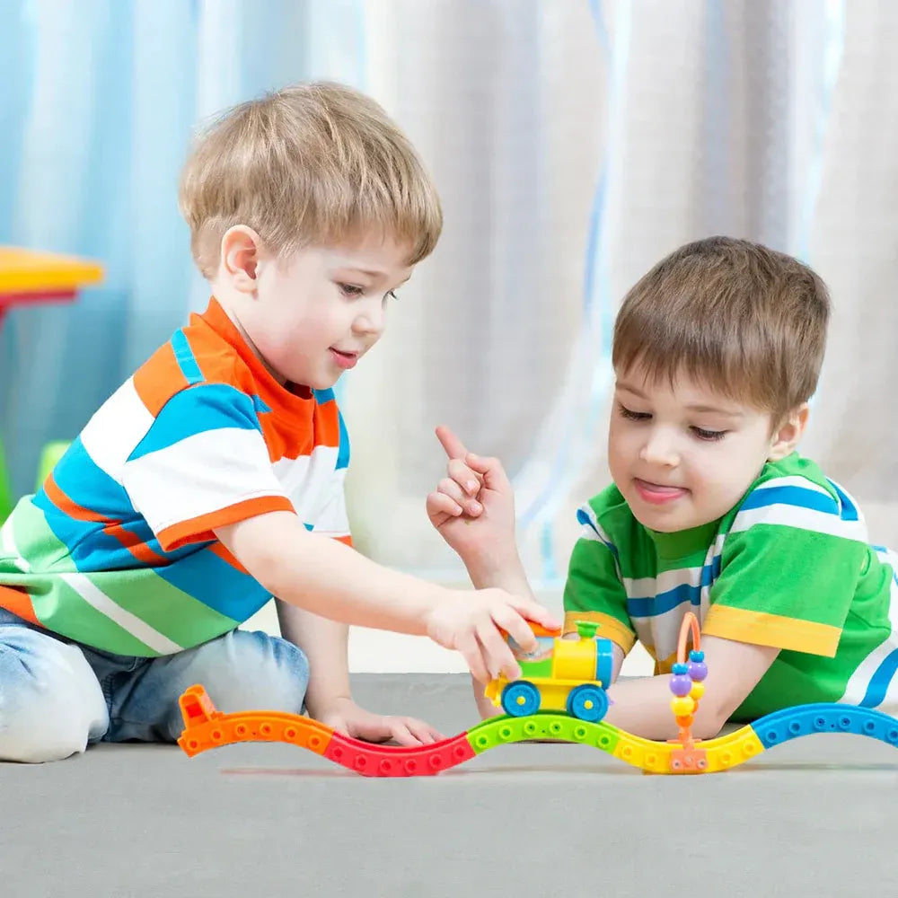 Non slip backing of grey baby play mat