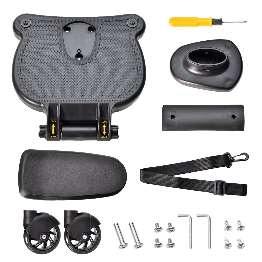 Universal Pram Board with Removable Seat Black