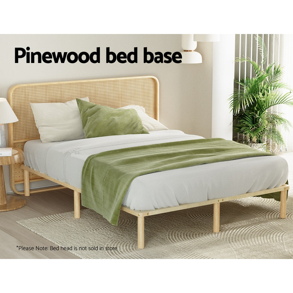 Amba Queen Size Wooden Bed Frame by Artiss