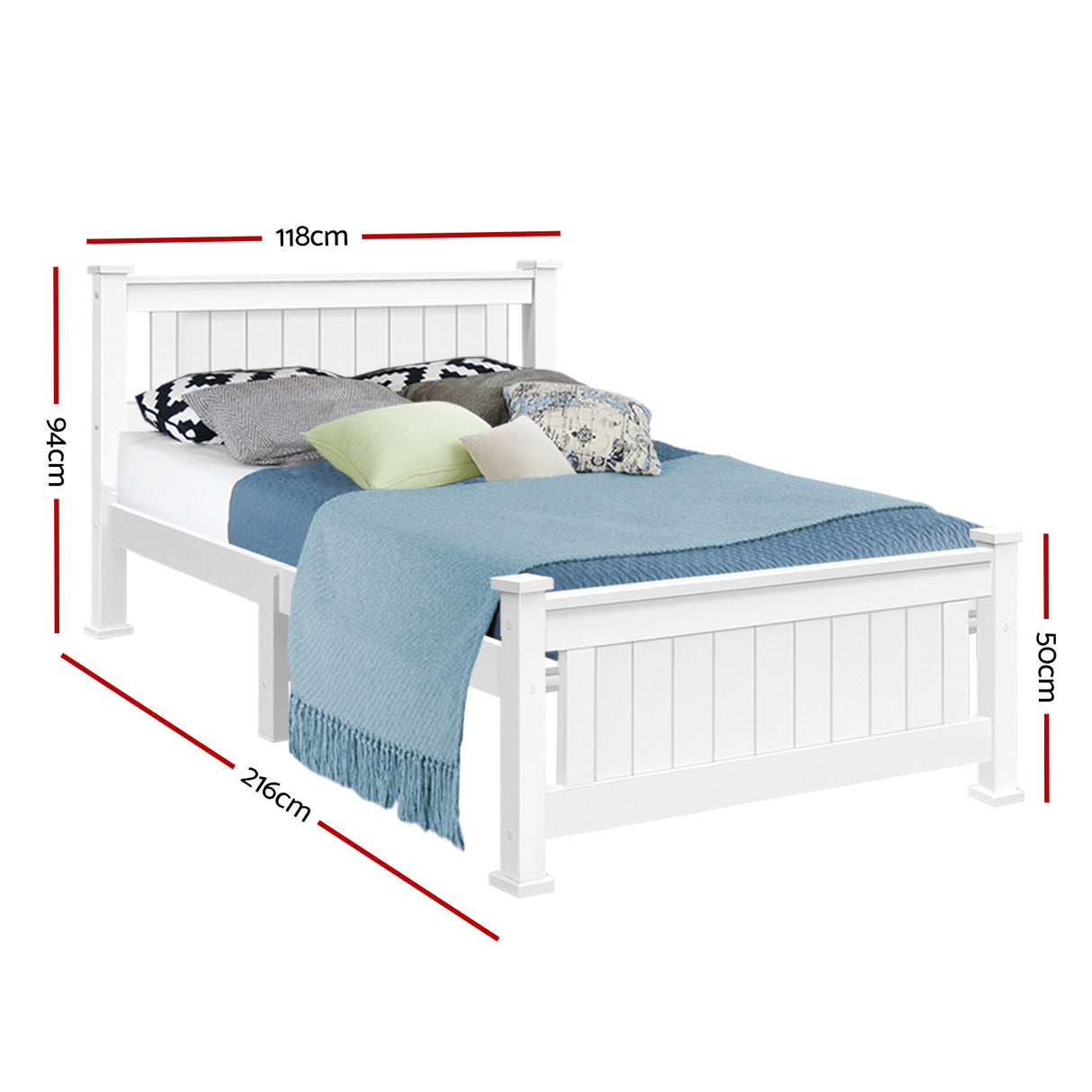 Pinerolo Wooden Bed Frame