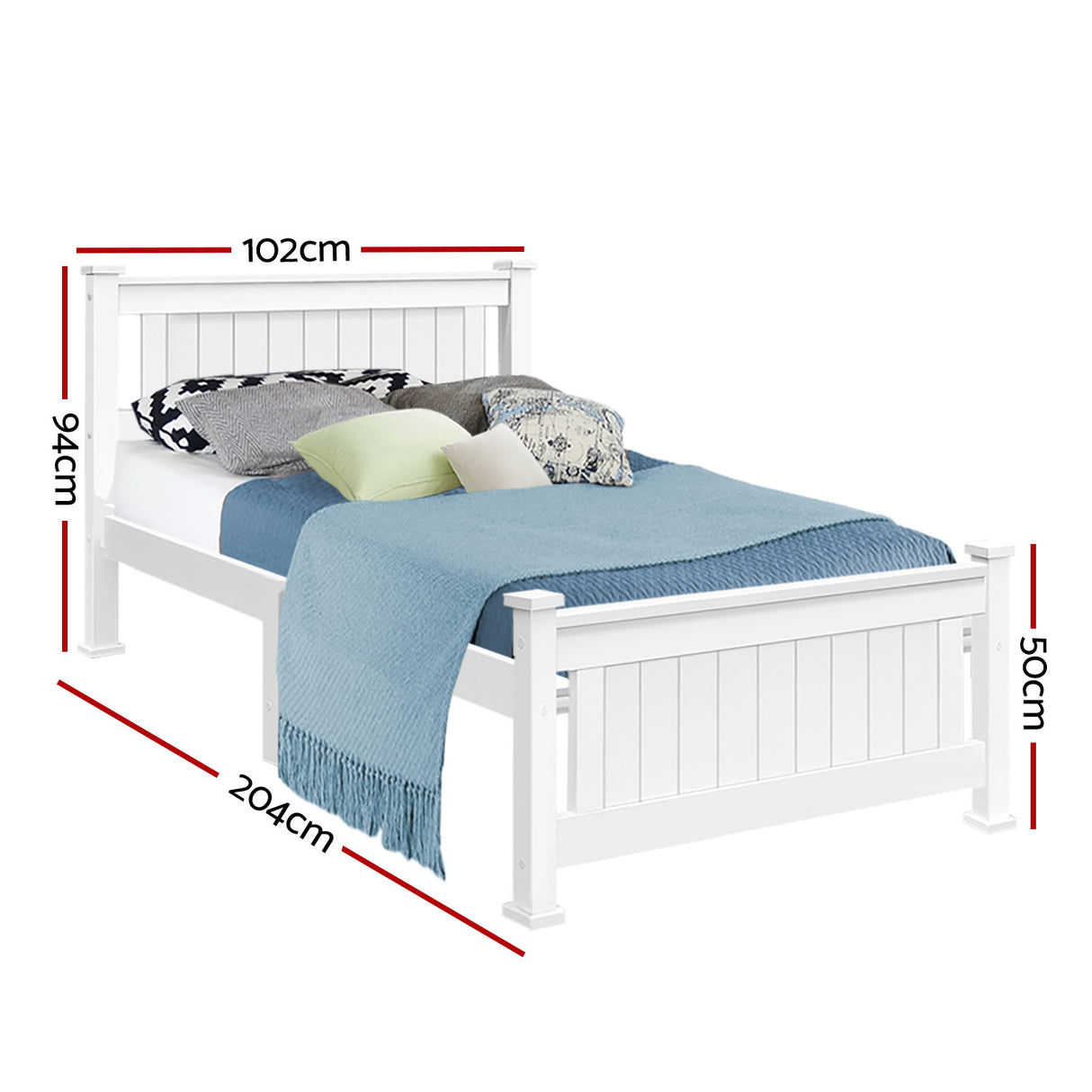 Pinerolo Wooden Bed Frame