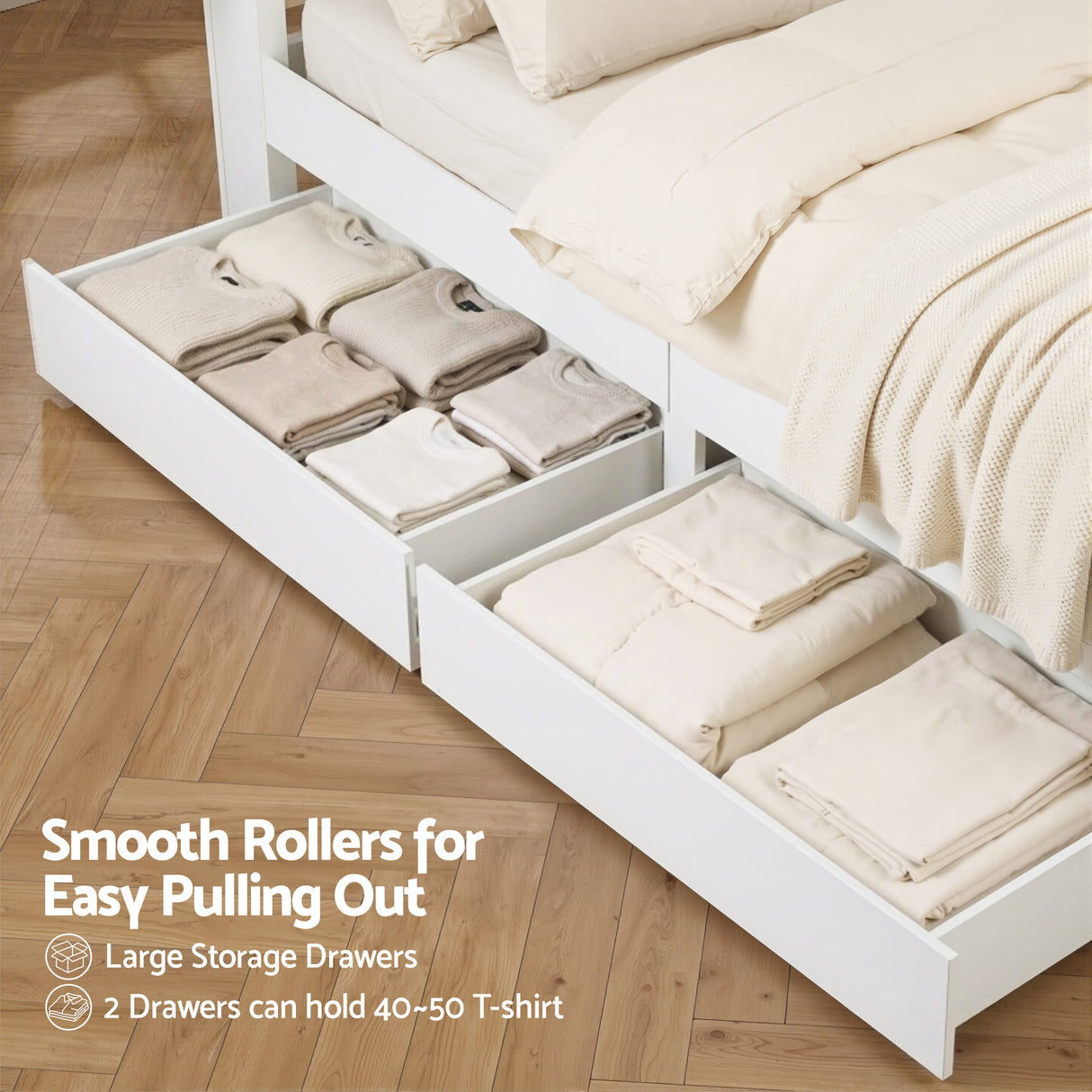 Camogli Wooden Bed Frame