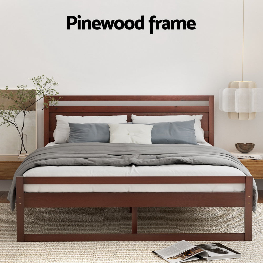 Artiss WITTON bed frame styled in contemporary bedroom — Allure Home Collections