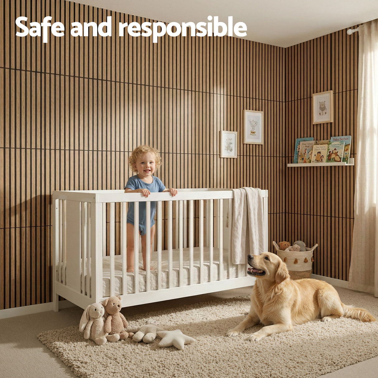 Vera Peel and Stick Wall Panels, 68 x 68cm, Brown, 10pcs