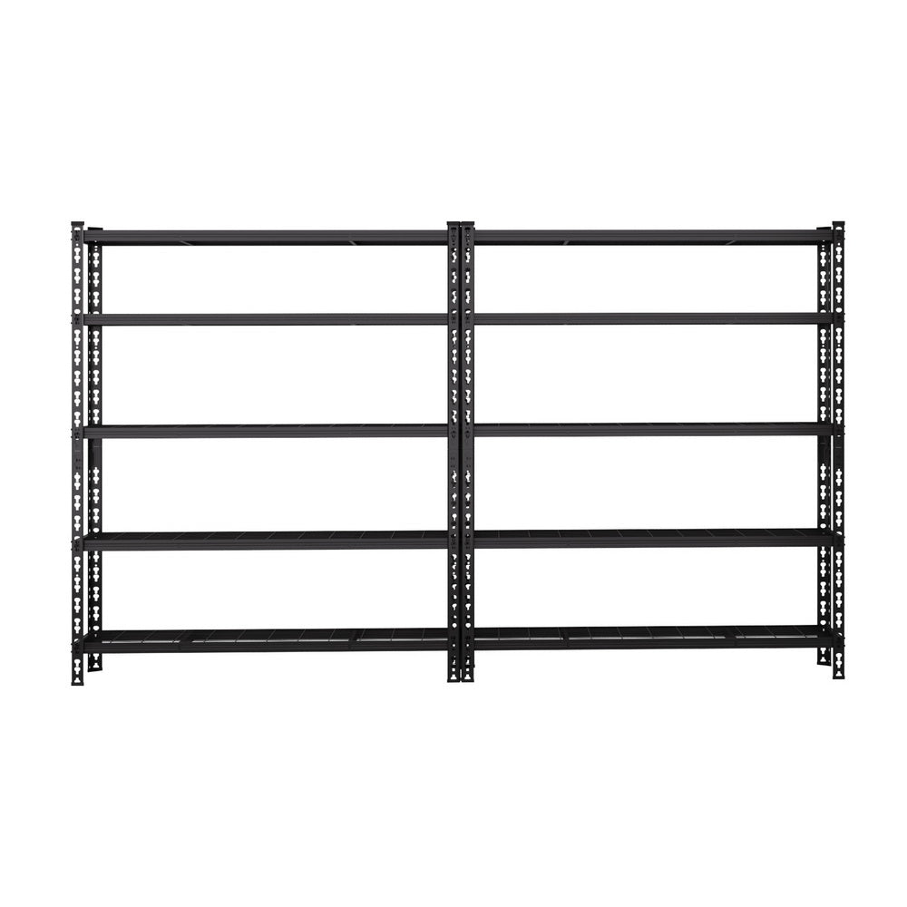 Garage Warehouse Shelving Rack 5 Tier 150kg Steel Black