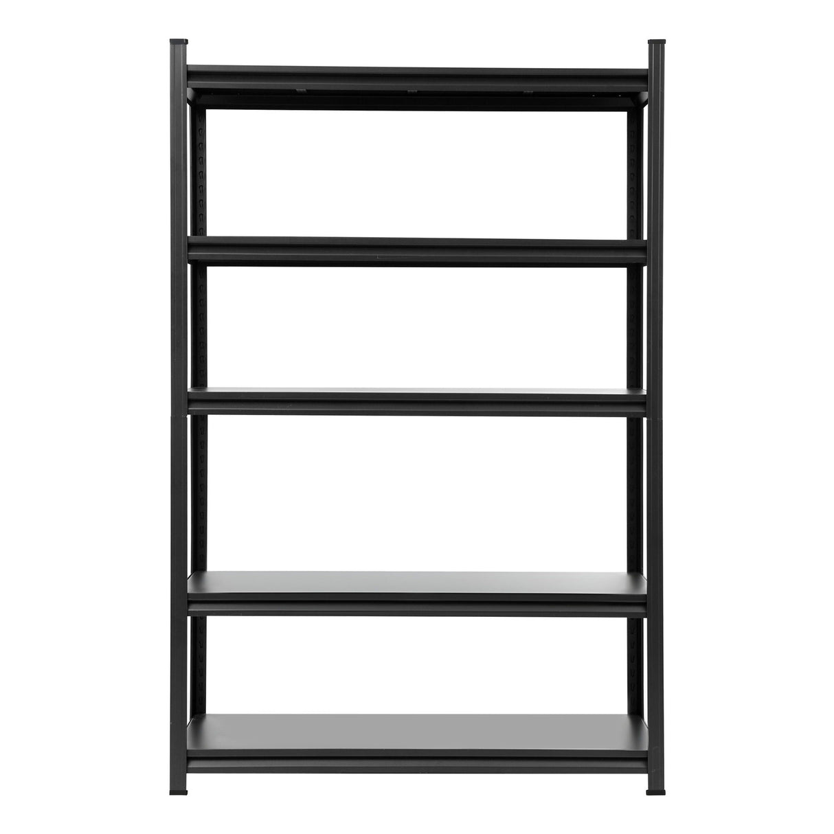 5 tier steel garage shelving unit 120 x 50 x 183 cm black