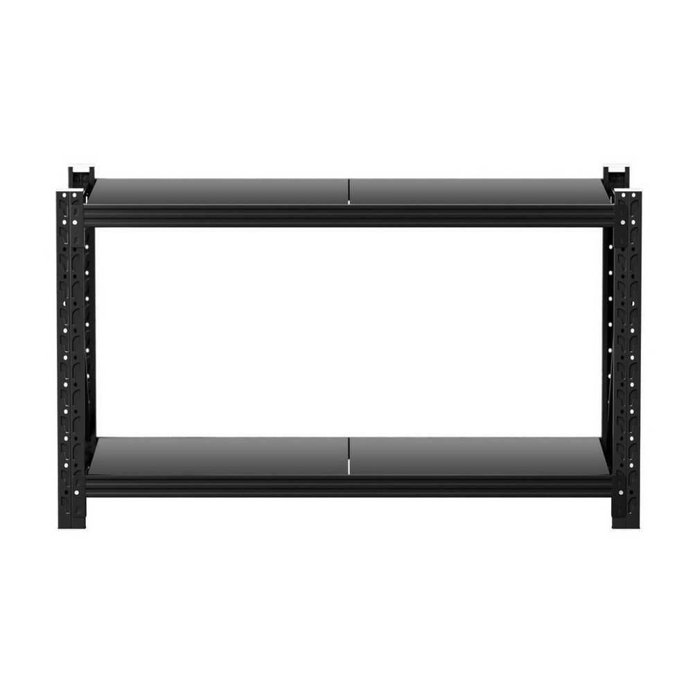 2 Tier Steel Garage Shelving Rack side view