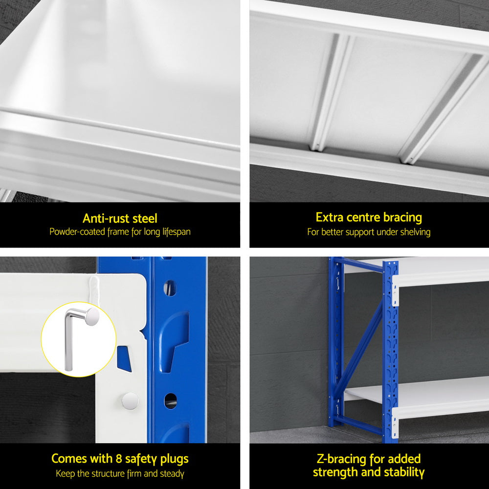 2 Tier Steel Garage Shelving Rack in workshop