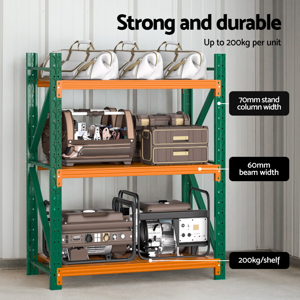 3 Tier Steel Garage Shelving Rack Z-bracing detail