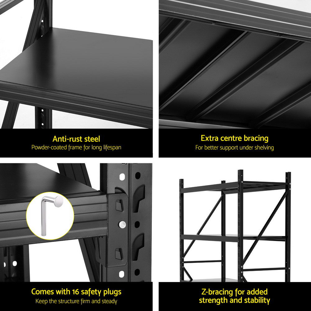 4 Tier Steel Garage Shelving Rack in workshop