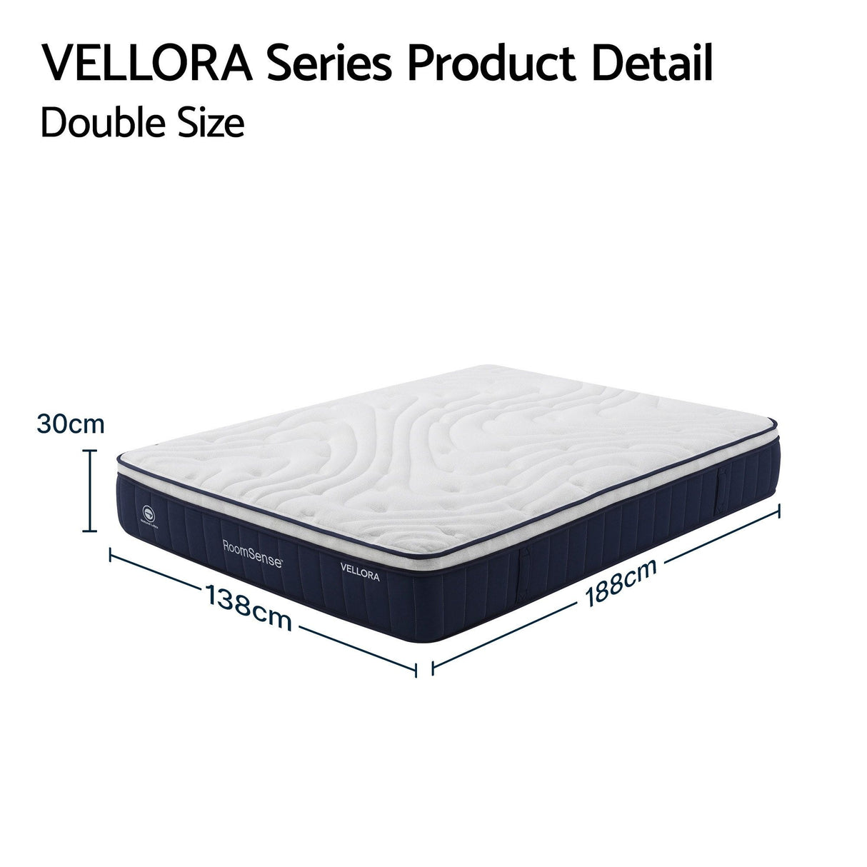 Medium Firm Latex Hybrid Mattress, 30cm Double
