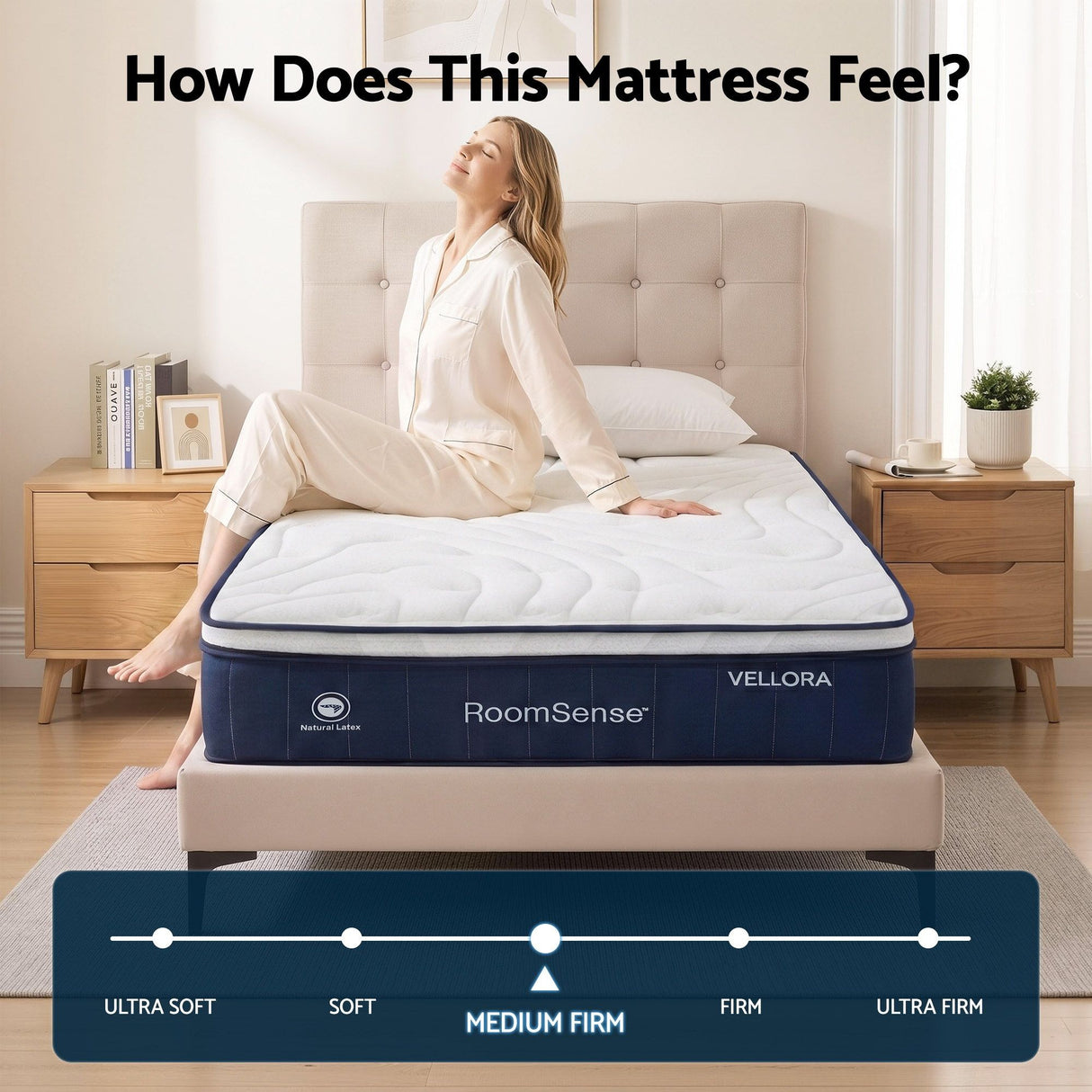 Medium Firm Latex Hybrid Mattress, 30cm Double