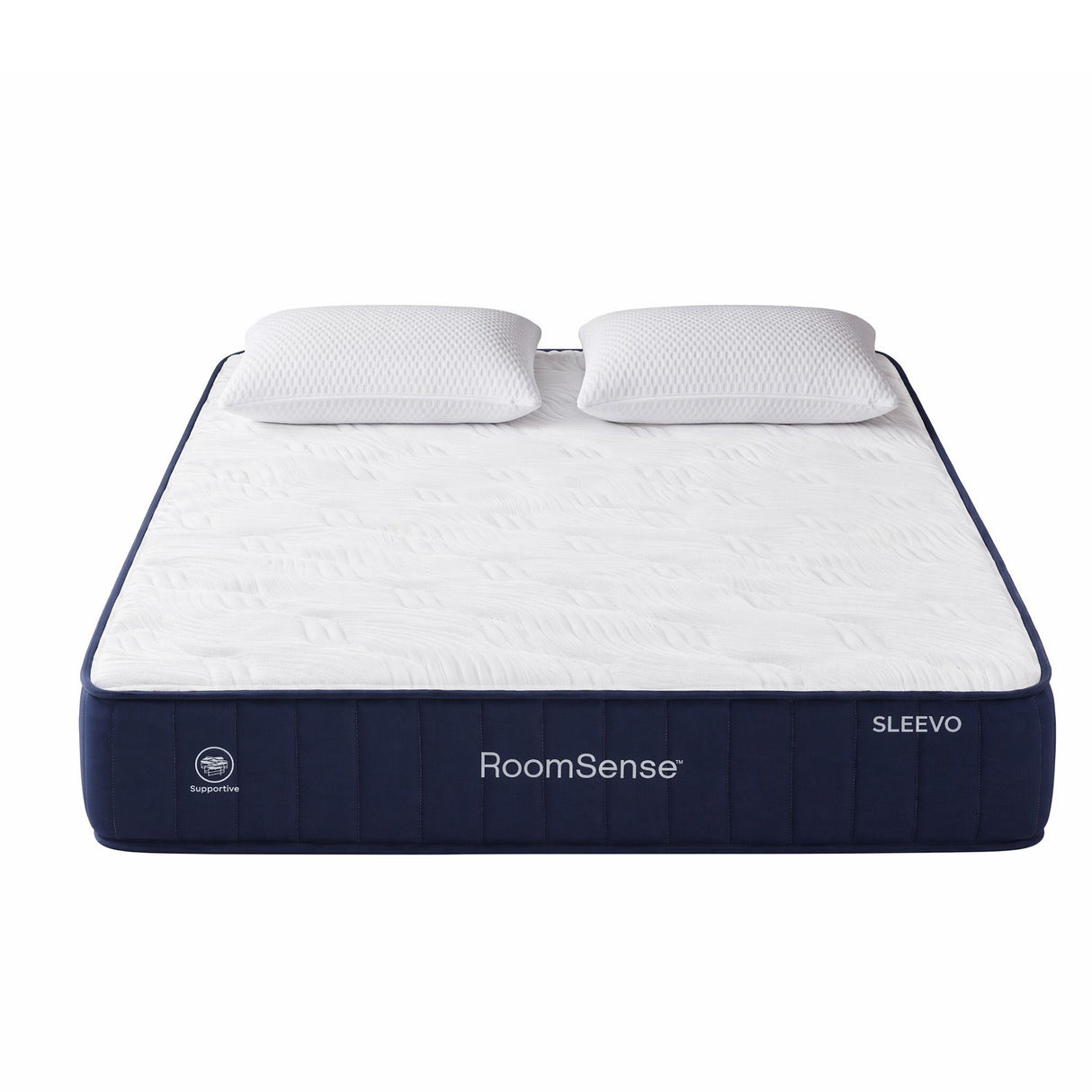 Medium Firm Latex Hybrid Mattress with 2 Cooling Pillows, 30cm Queen