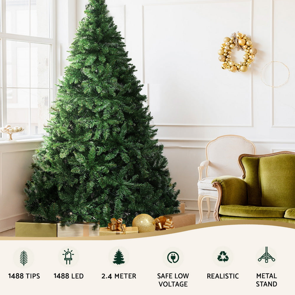 Jingle Jollys 8FT Pre-Lit Christmas Tree