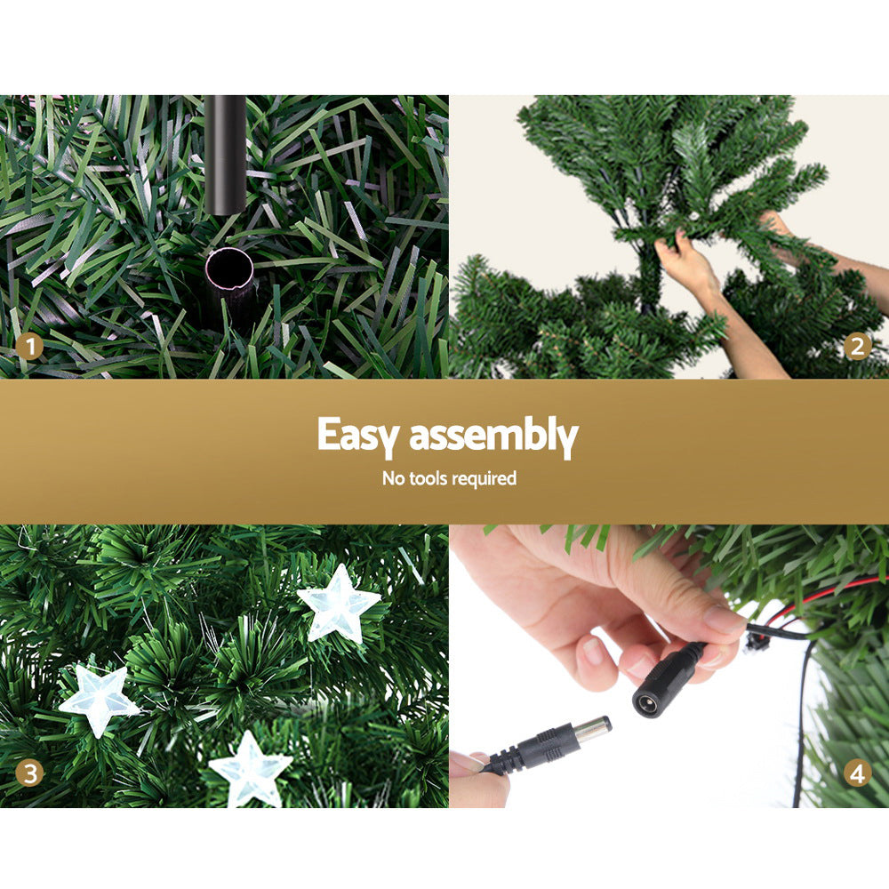 Jingle Jollys 6FT LED Fibre Optic Tree